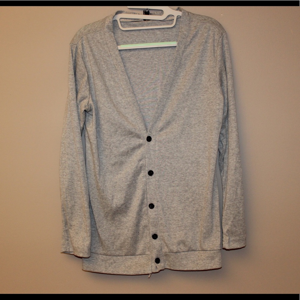 Grey cardigan